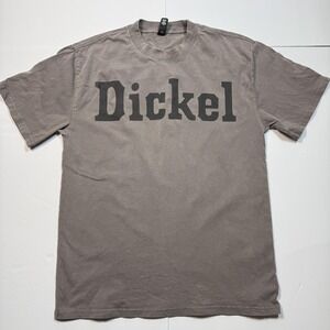 Dickel Whiskey Shirt Mens Medium Gray Heavy Faded Promo Tee Ascolour Casual
